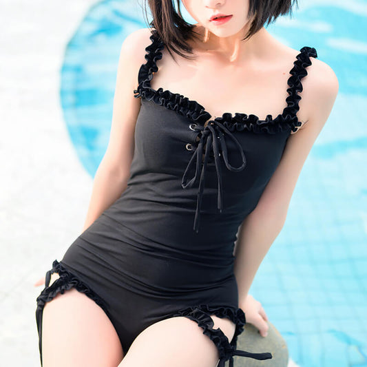 Lace Black Swimsuit SE21835