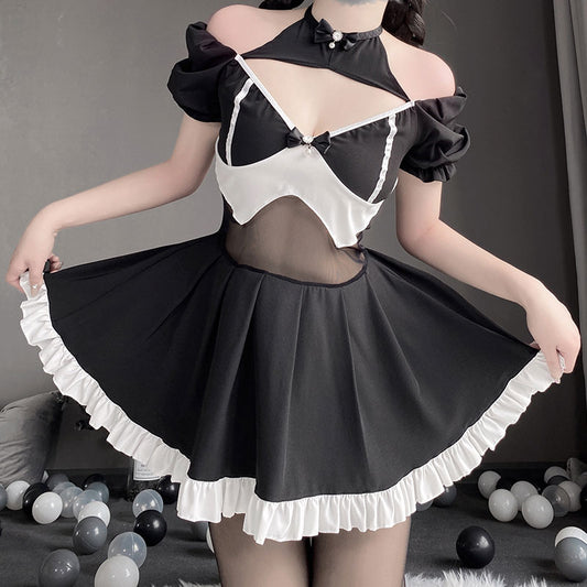 Lace Bow Backless Dress SE22263