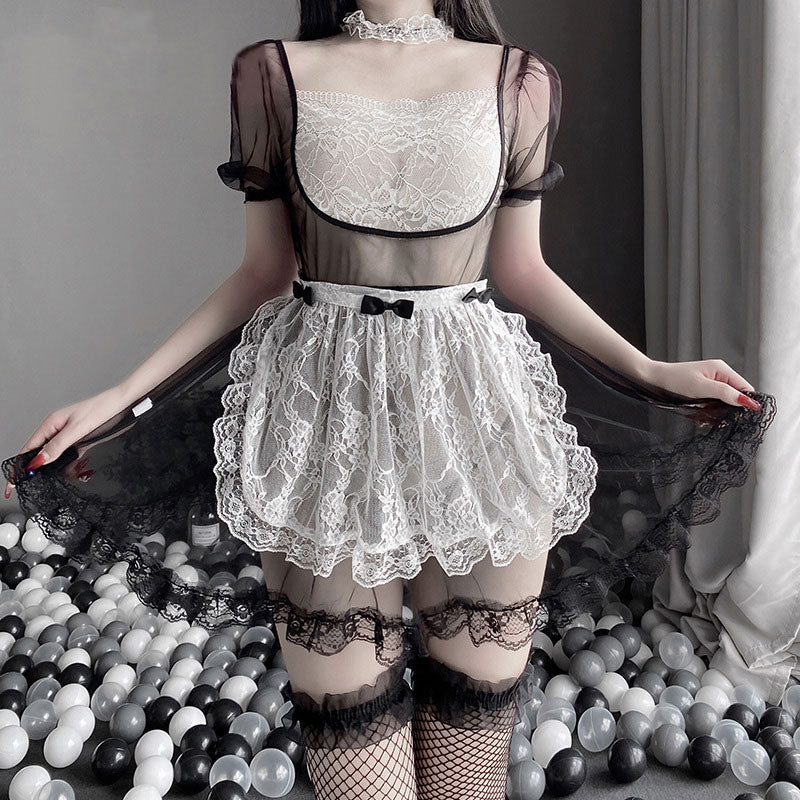 Lace Bow Flower Lingerie SE22400