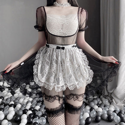 Lace Bow Flower Lingerie SE22400