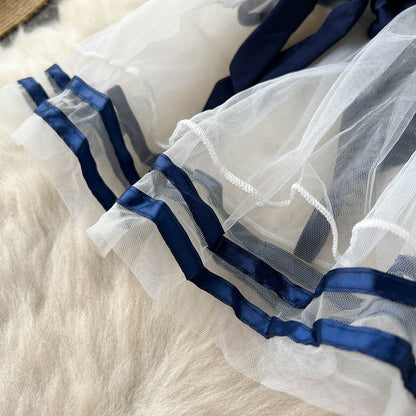 Lace Bow Sailor Suit SE22567