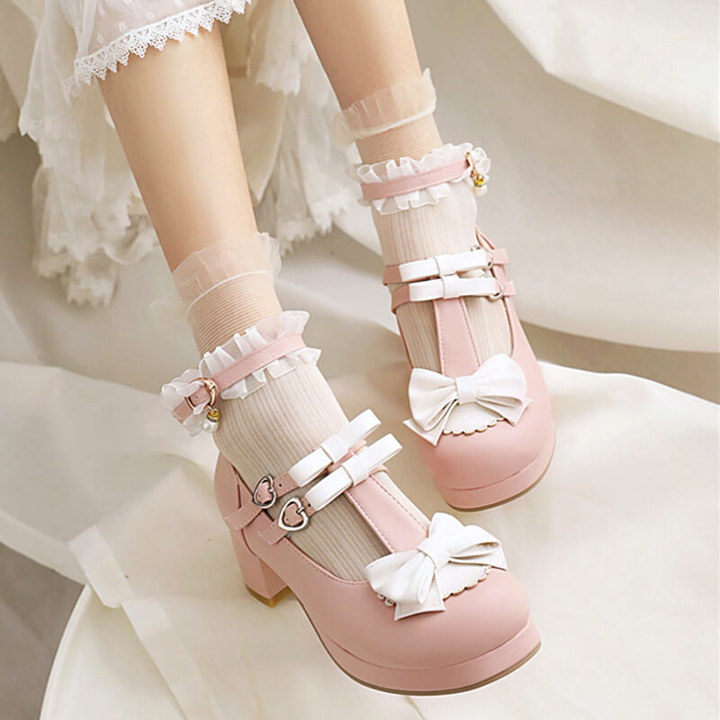 Lace Bow Shoes SE21723