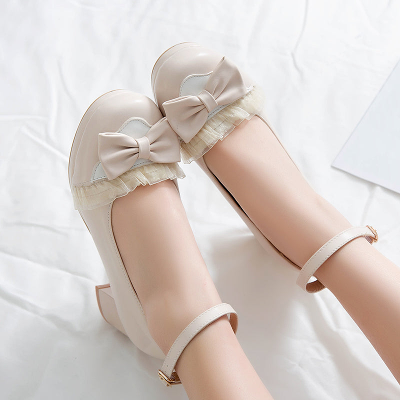 Lace Bow Shoes SE22136