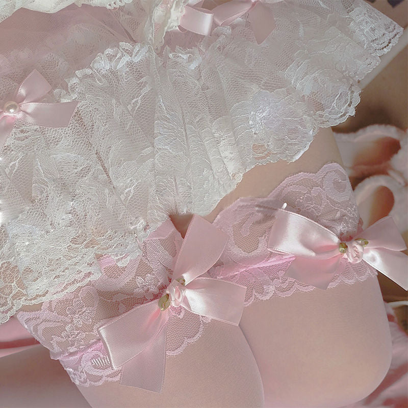 Lace Bow Stocking SE22178