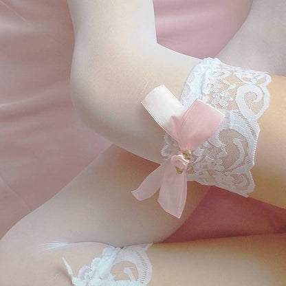 Lace Bow Stocking SE22178
