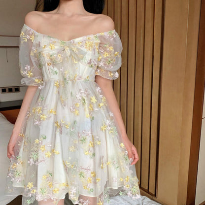 Lace Chiffon Floral Dress SE21620