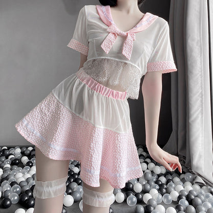 Lace Floral Pajama Set SE22417