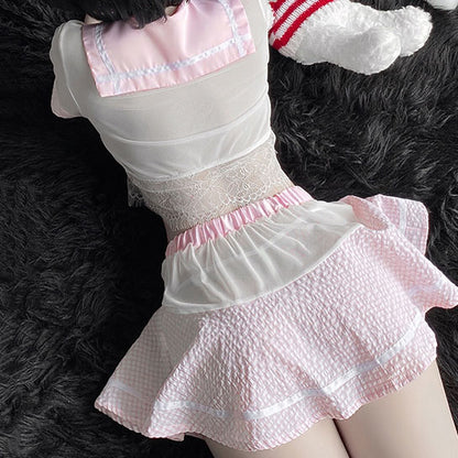 Lace Floral Pajama Set SE22417