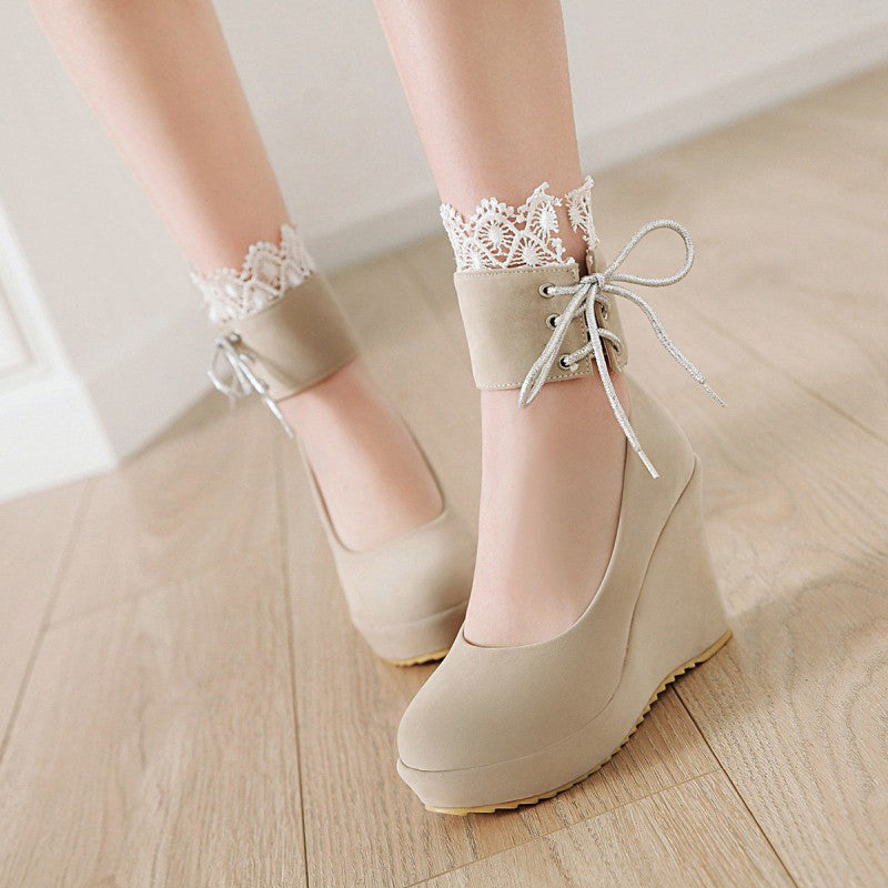 Lace Flower Shoes SE22042