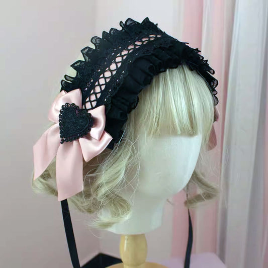 Lace Lolita Bow Headband SE22674