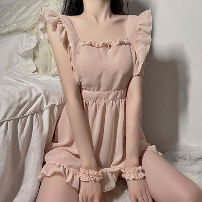 Lace Mesh Pajama Dress SE22392