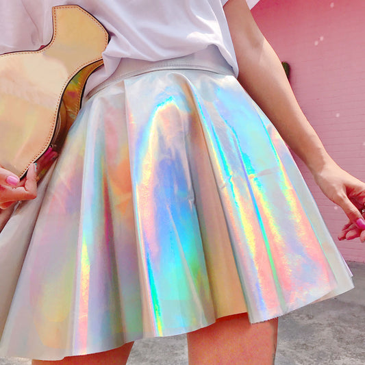 Laser Pleated Skirt SE11164