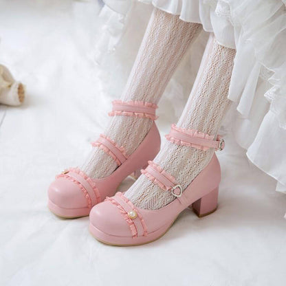 Lolita Beads Buckle Princess Shoes SE21924