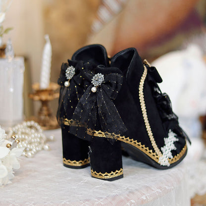 Lolita Bow Black Shoes SE22473