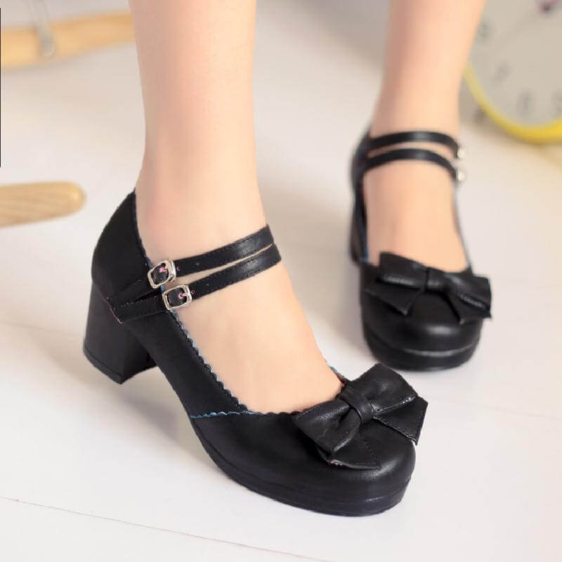 Lolita Bow Buckle Shoes SE21727