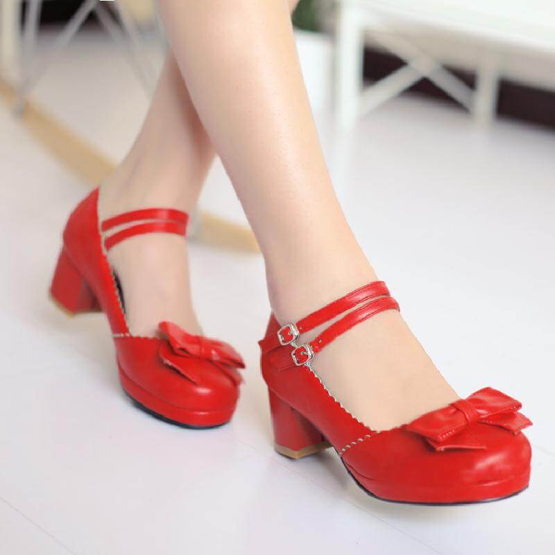 Lolita Bow Buckle Shoes SE21727