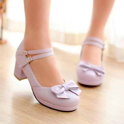 Lolita Bow Buckle Shoes SE21727