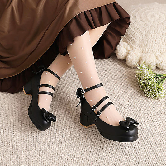 Lolita Bow Buckle Shoes SE22050