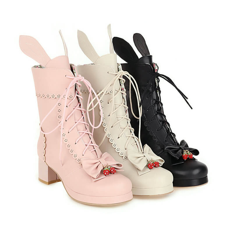 Lolita Bow Bunny Boots SE21934