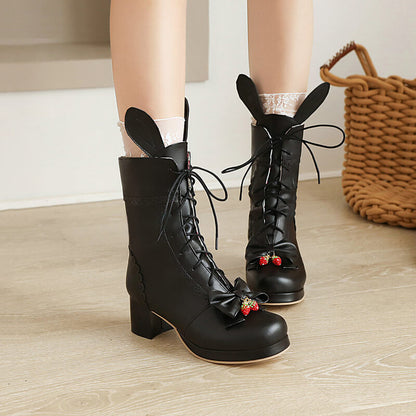 Lolita Bow Bunny Boots SE21934