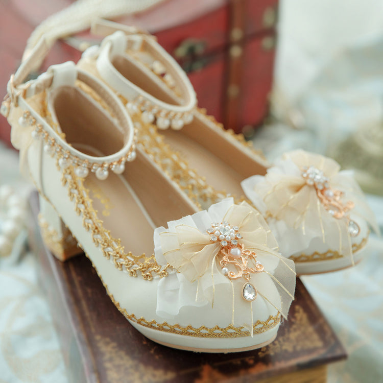 Lolita Bow Flower Shoes SE22113