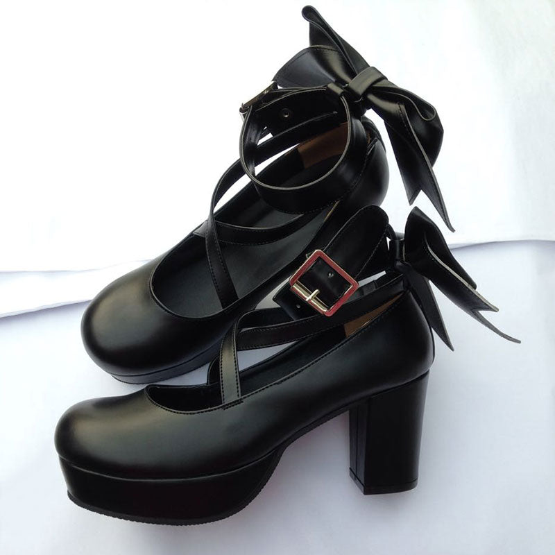 Lolita Bow Heels Shoes SE22300