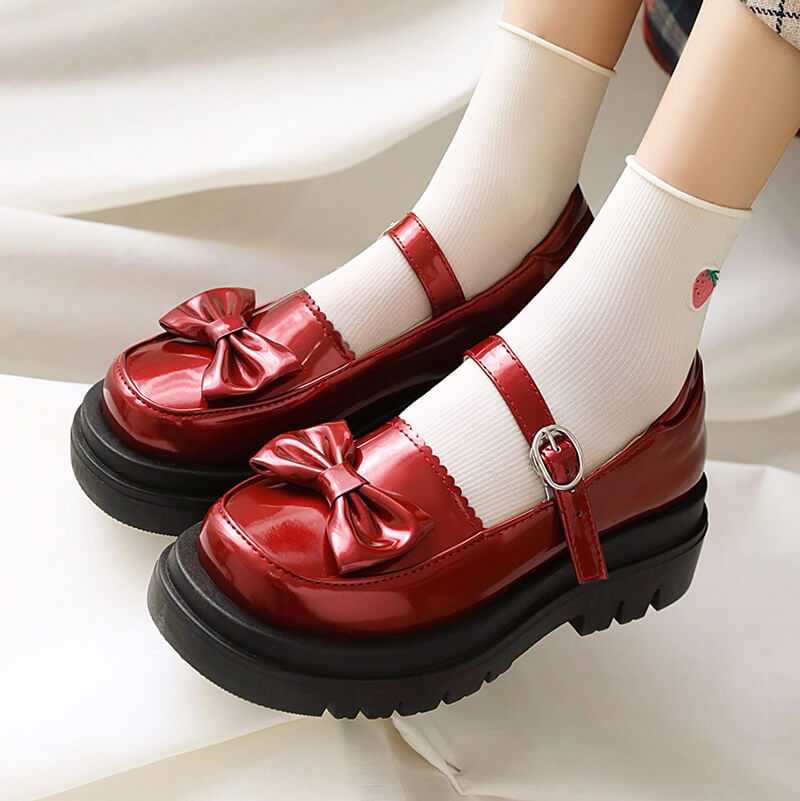 Lolita Bow Platform Shoes SE21823