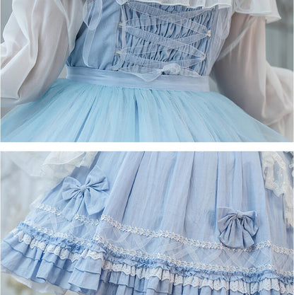 Lolita Bow Suspender Dress Set SE21735