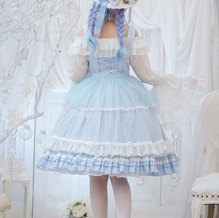 Lolita Bow Suspender Dress Set SE21735
