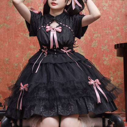 Lolita Lace Bow Dress SE22348