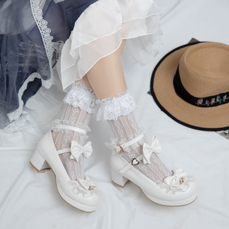 Lolita Lace Bow Shoes SE21575