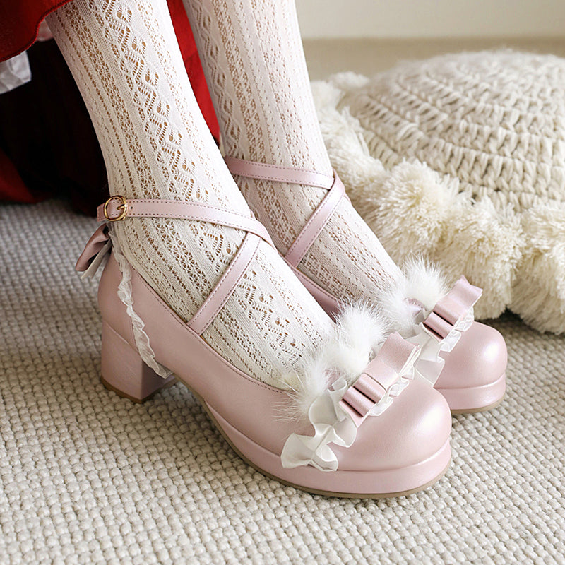 Lolita Lace Bow Shoes SE22092