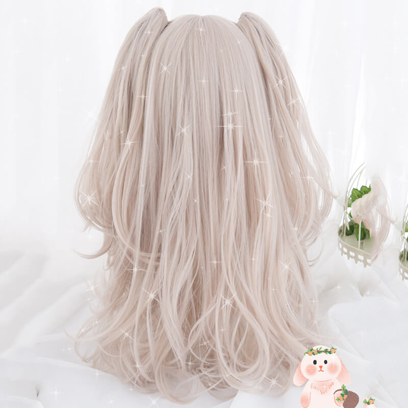 Long Curly Cream Cosplay Wig SE20836