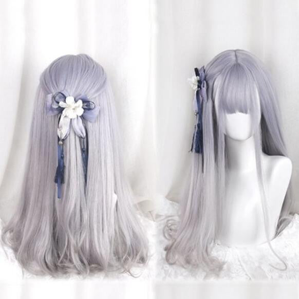 Purple/grey gradient harajuku lolita wig SE10093