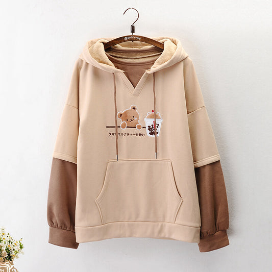 Milk Tea Bear Hoodie SE21312