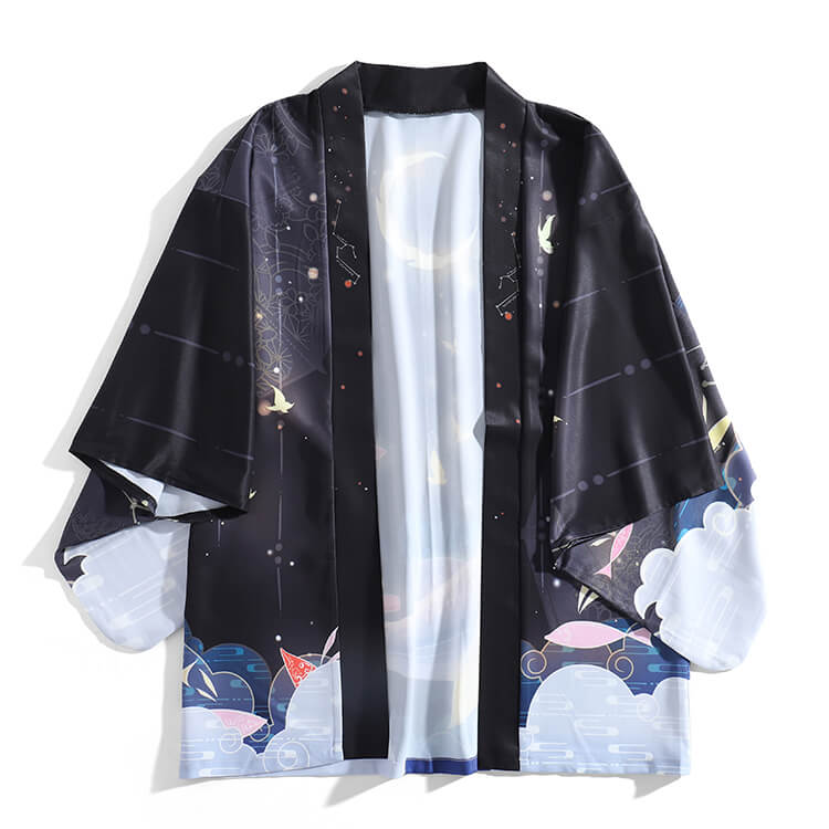 Moon Butterfly Whale Cardigan Kimono SE20842 – SANRENSE