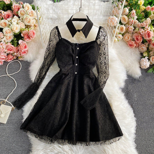 Lace Flower Dress SE22006