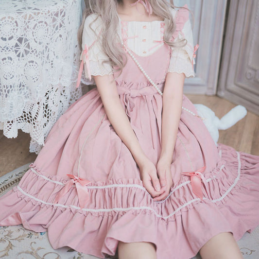 Jk Lolita Bow Shirt Dress SE20171