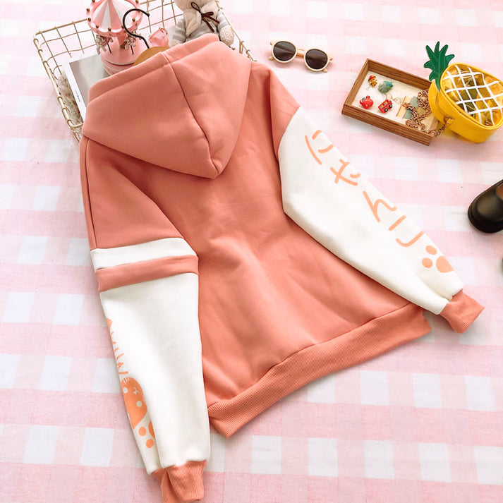 Cute Kawaii Cat Hoodie SE20086 SANRENSE