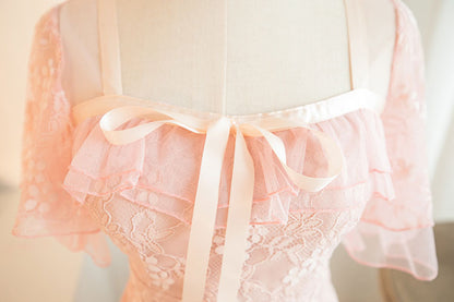 Lace Floral Bow Dress SE22188