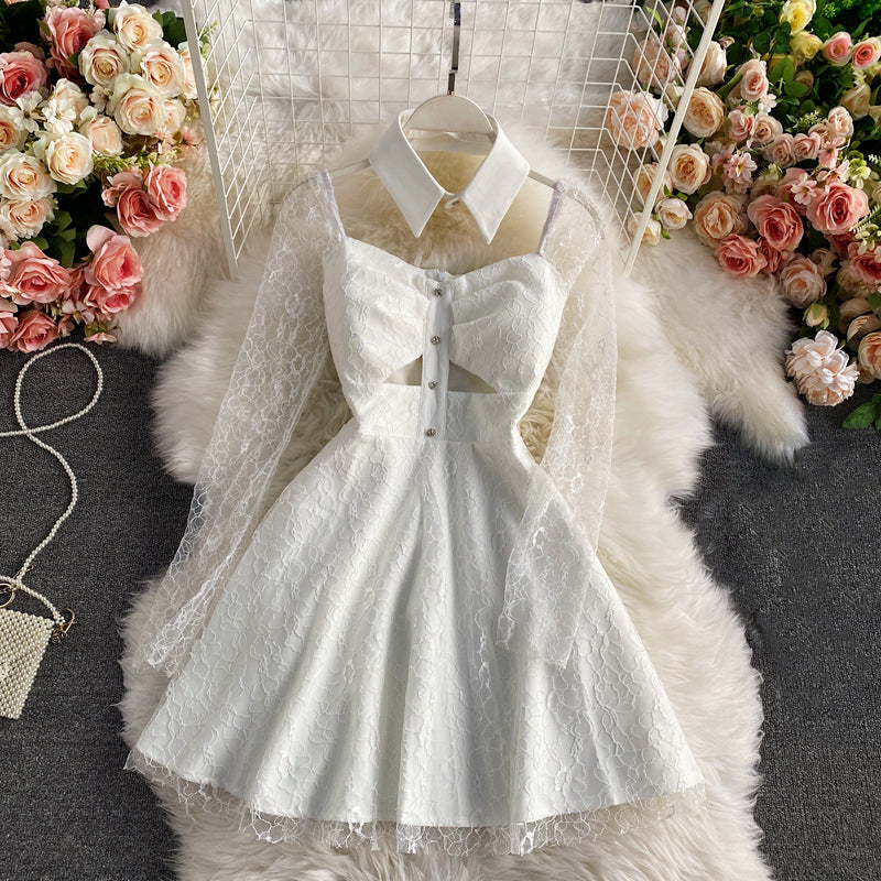Lace Flower Dress SE22006