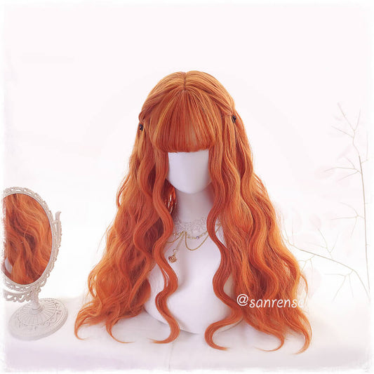 Orange Lolita Hair Wavy Cosplay Wigs SE21021