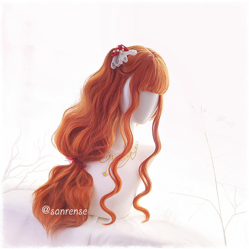 Orange Lolita Hair Wavy Cosplay Wigs SE21021
