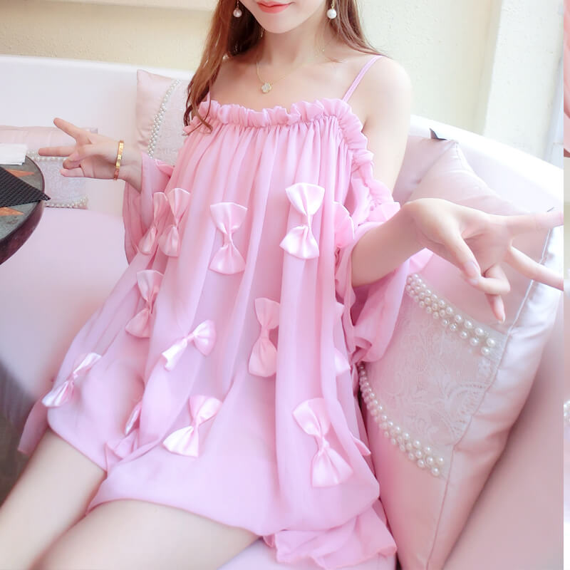 Pastel Bow Sling Dress SE21712