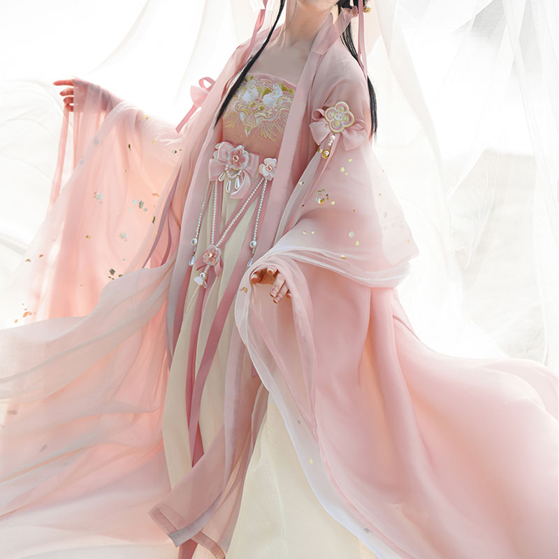 Pastel Flower Hanfu Dress Set SE22496