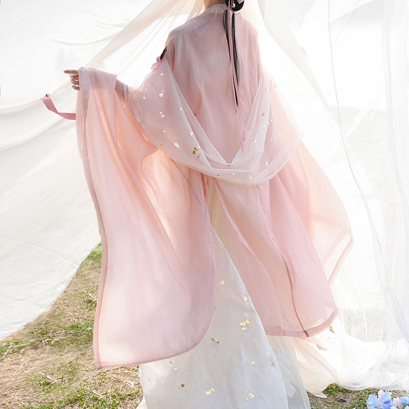 Pastel Flower Hanfu Dress Set SE22496
