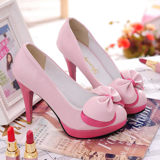 Pastel Bow Heels Shoes SE20299