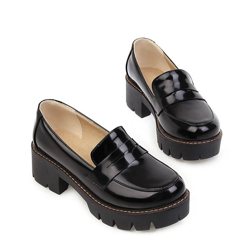 Patent Leather Student Shoes SE21583