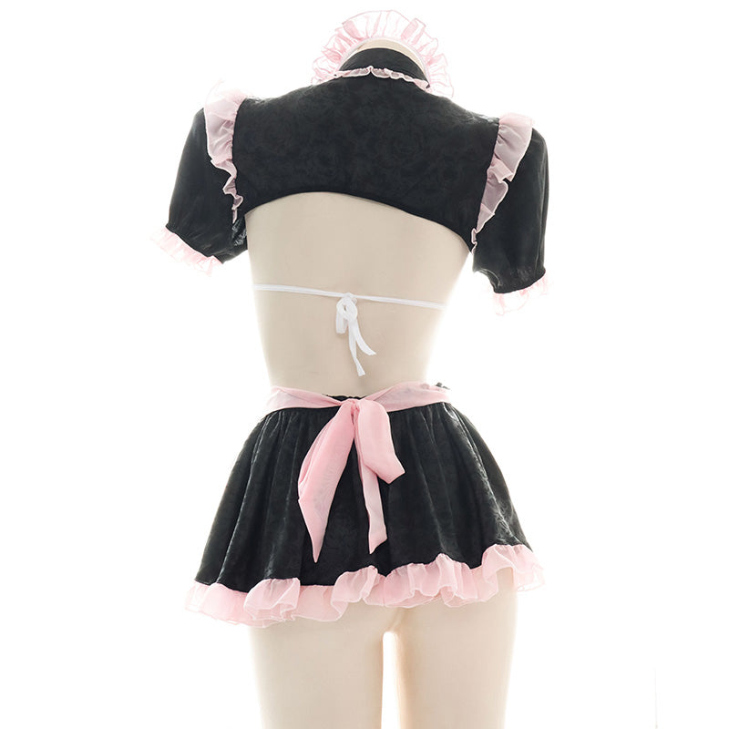 Pink Black Maid Lingerie SE22049