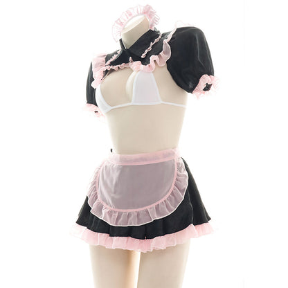 Pink Black Maid Lingerie SE22049